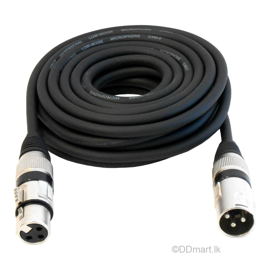 XLR Male to Female Audio Cable – 10m