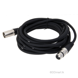 XLR Male to Female Audio Cable – 5m
