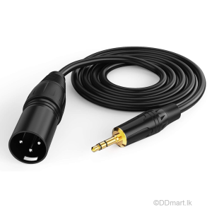Jack 3.5mm to 3 Pin XLR Male Audio Cable 1m