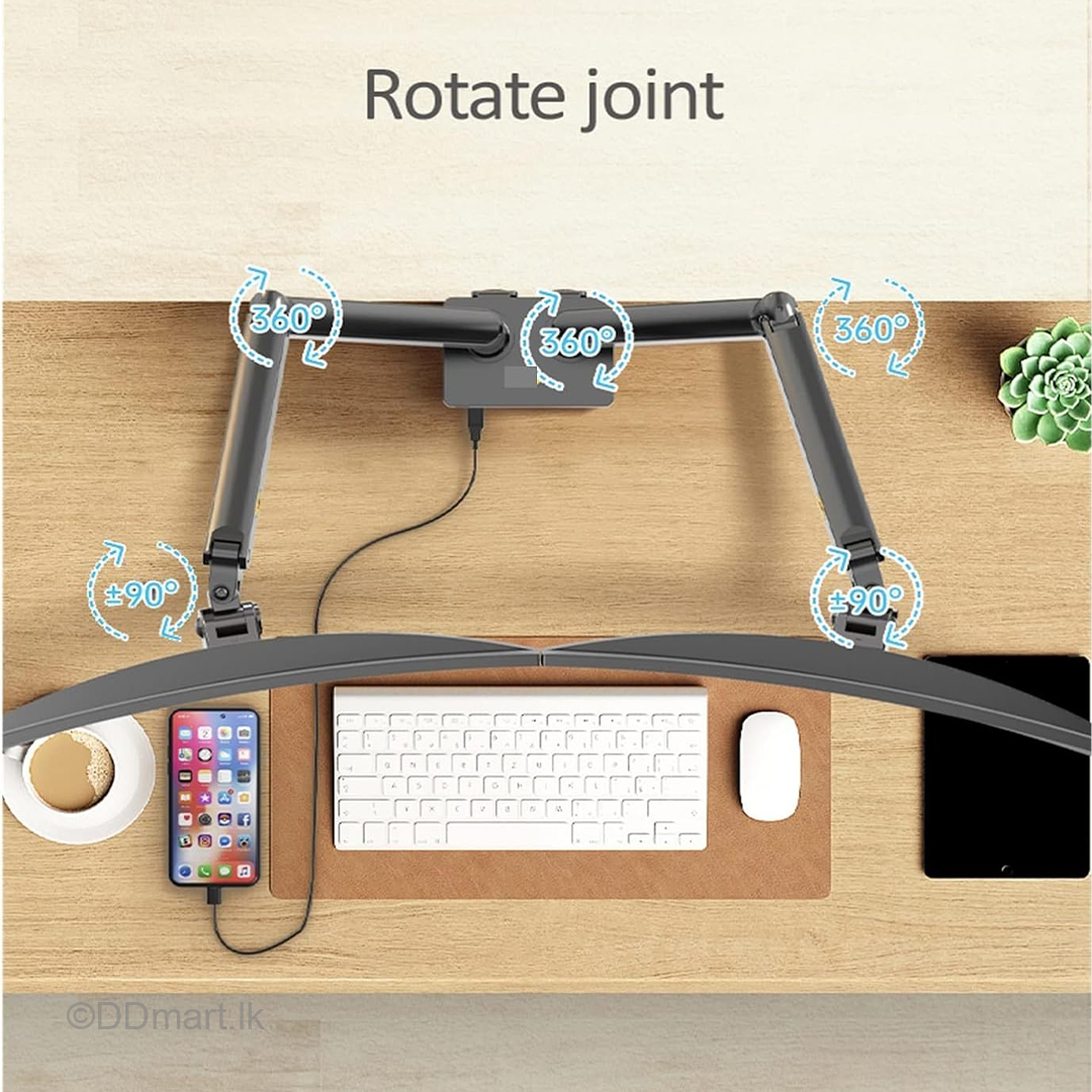 North Bayou G32 Dual Monitor DESK Arm Full Motion Swivel 22-32 Inch