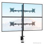 Zeno M624 Quad Monitor Stand, 4 Monitor Desk Mount