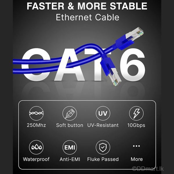 RJ45 CAT6 Ethernet LAN Network Cable 10 Meter