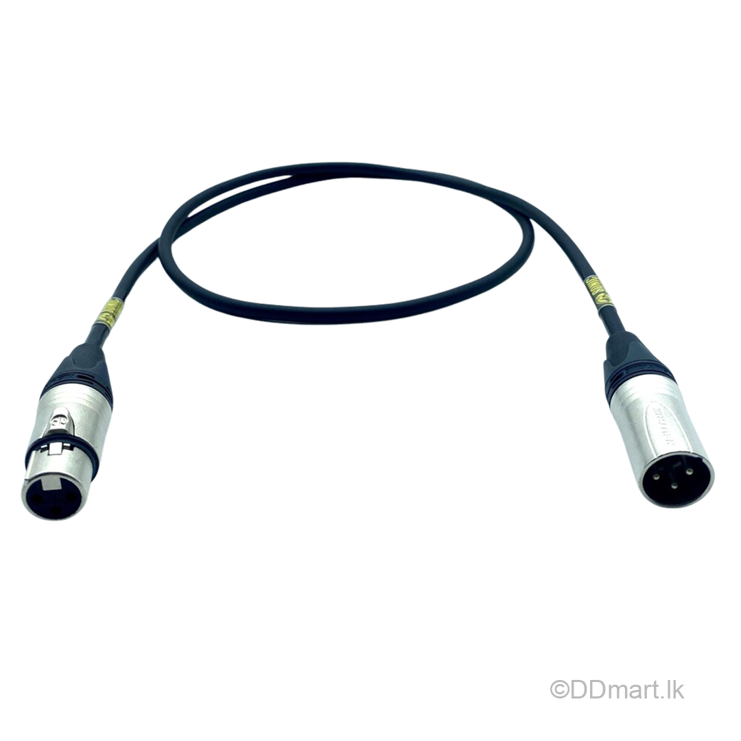 Neutrik XLR Male to Female 1 Meter Professional Audio Cable