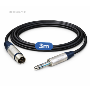 Neutrik Standard (6.35mm) to XLR 3 Meter Audio Cable